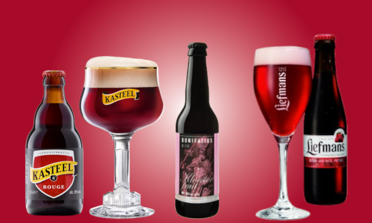 Drie fruit bieren
